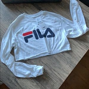 FILA women’s long-sleeved crop top